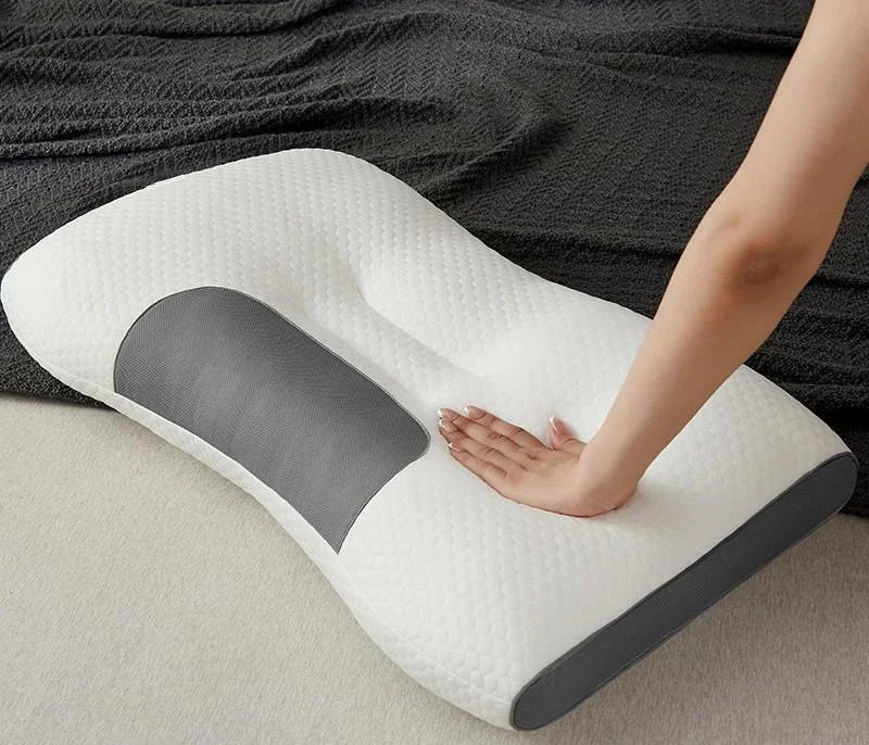 Oreiller cervical ergonomique à soutien à rebond rapide