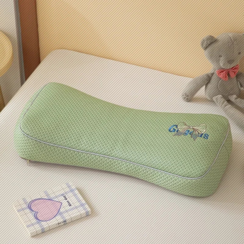 oreiller a memoire de forme vert